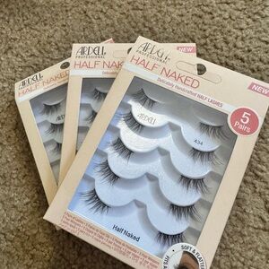 3 packs Ardell Half Lashes in Black (15 pairs)